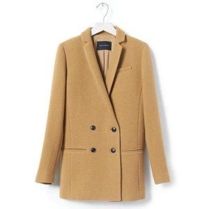 Banana Republic Camel Wood Double Breasted Blazer